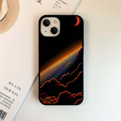 Evokes celestial Clouds Glass Case