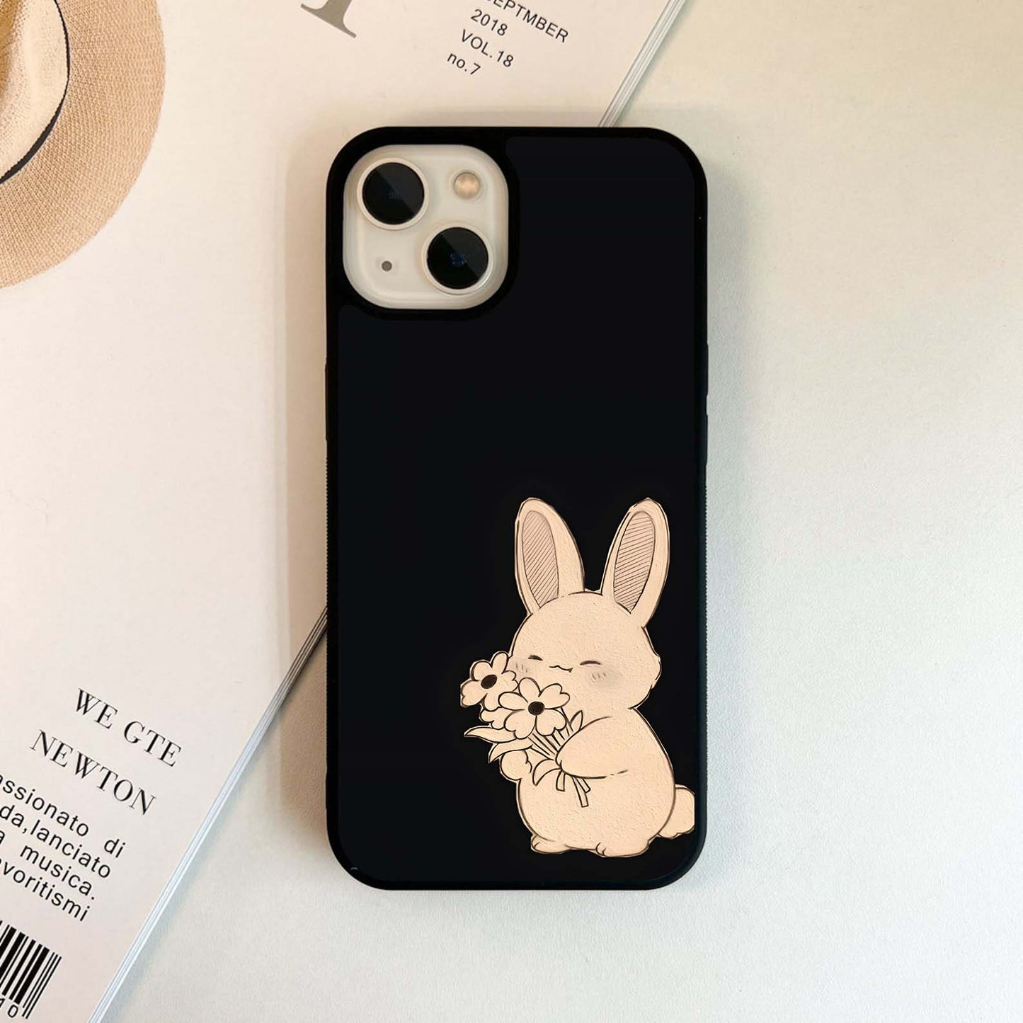 Gentle Bunny Bloom Glass Case