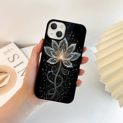 Crystal Lotus Glow Glass Case