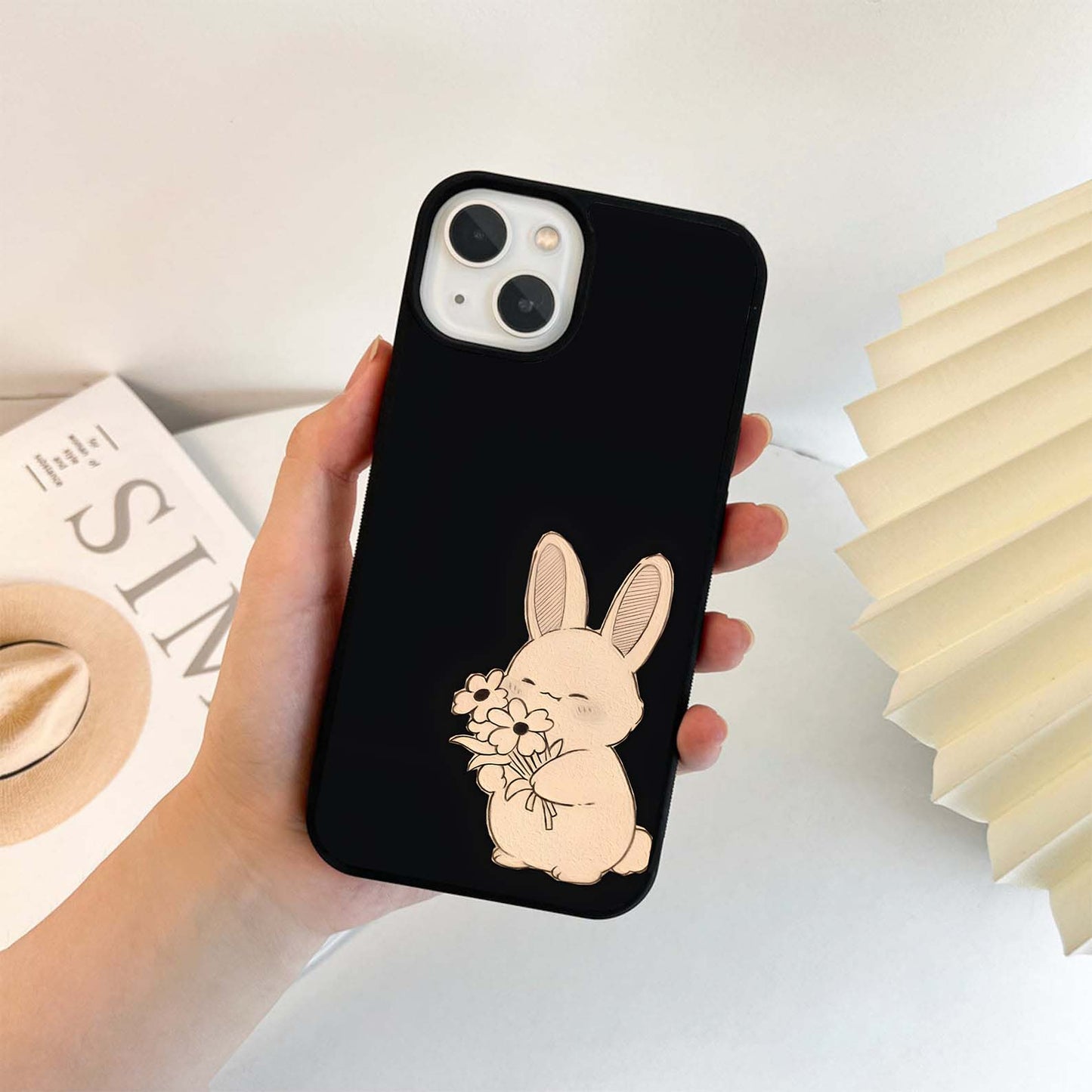 Gentle Bunny Bloom Glass Case