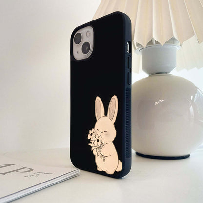 Gentle Bunny Bloom Glass Case