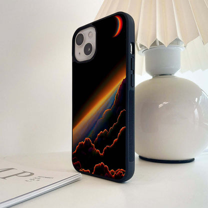 Evokes celestial Clouds Glass Case