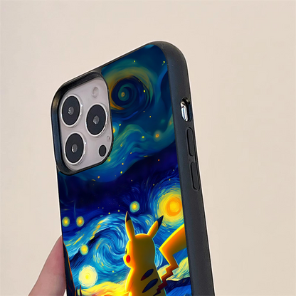 Van Gogh Pikachu Glass Case