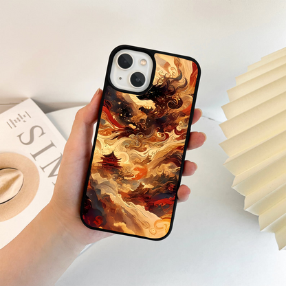 Celestial Wolf Spirit Glass Case