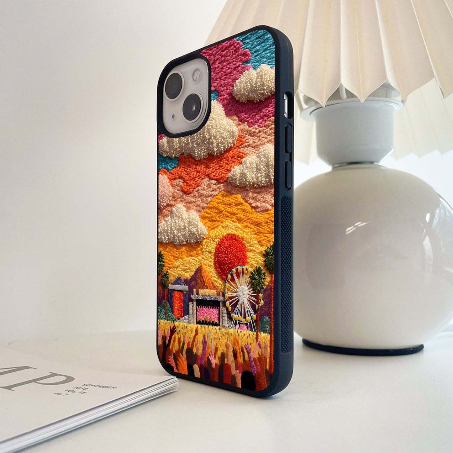 Festival Stitchscape Glass Case