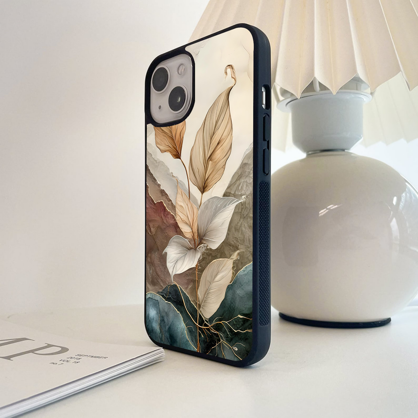 Earthy Colored Abstract Glass Case