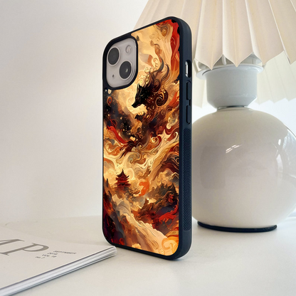 Celestial Wolf Spirit Glass Case