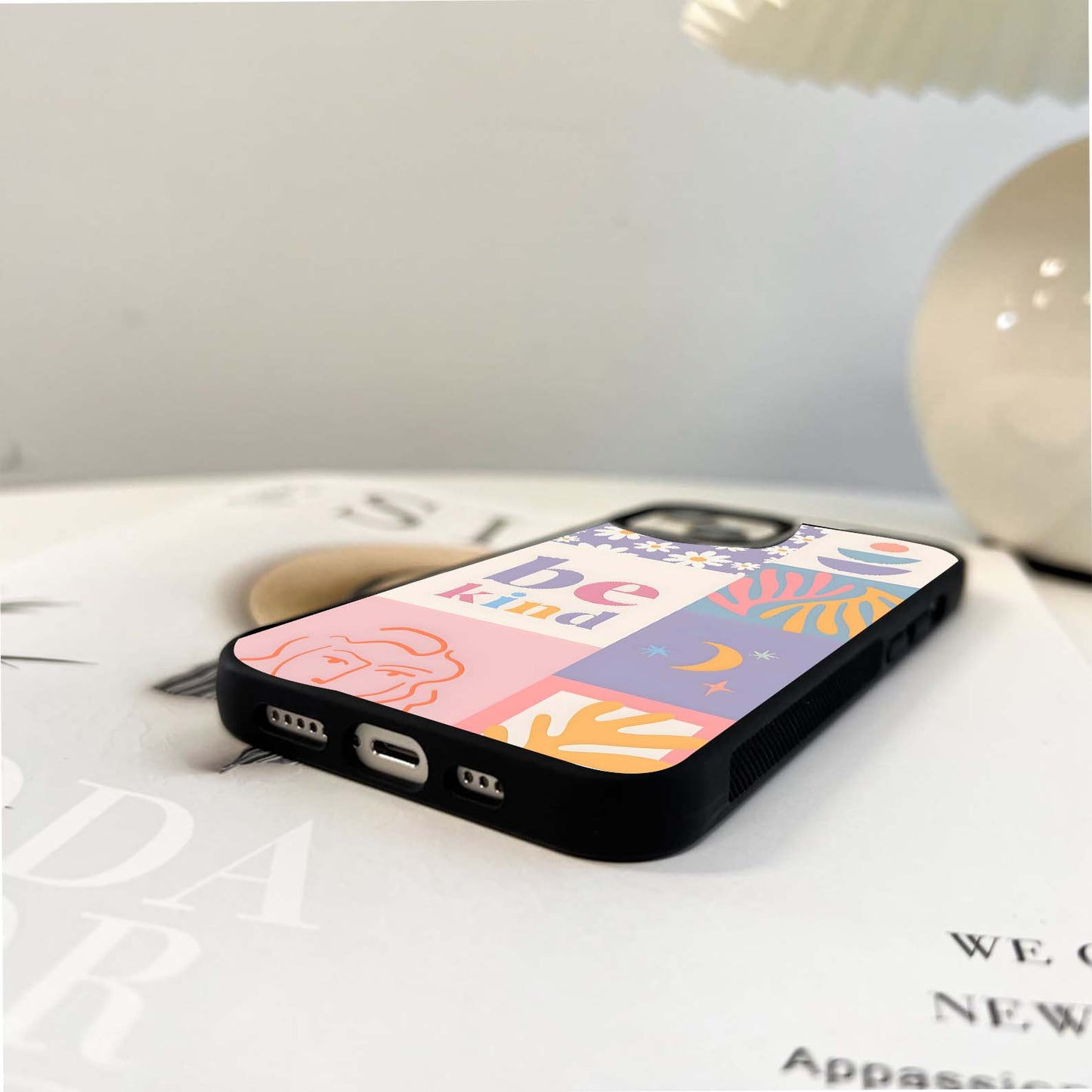 Floral And Abstract Element Glass Case