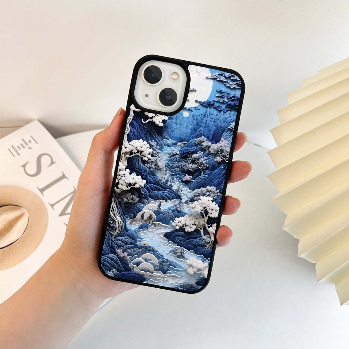 Moonlit Winter Serenity Glass Case