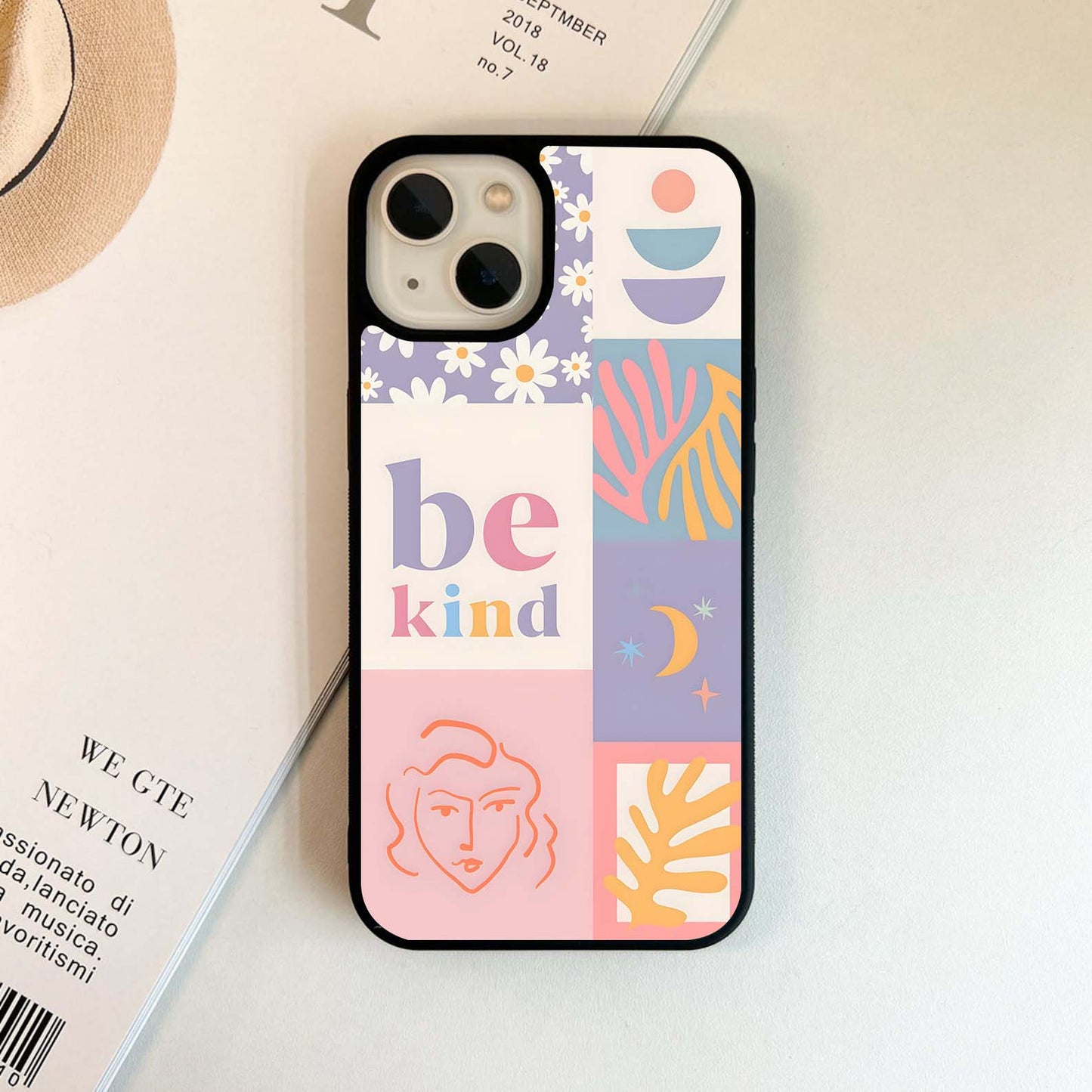 Floral And Abstract Element Glass Case