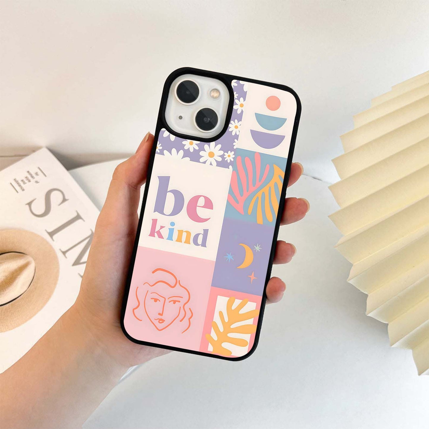 Floral And Abstract Element Glass Case