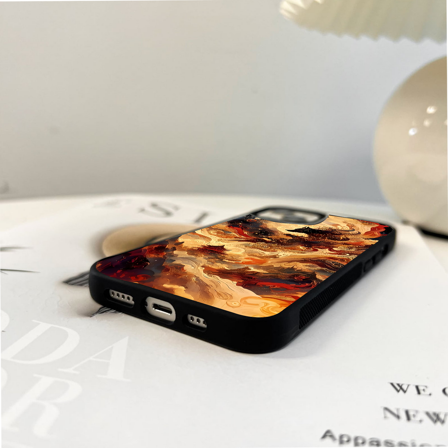 Celestial Wolf Spirit Glass Case