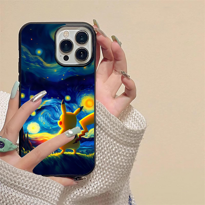 Van Gogh Pikachu Glass Case