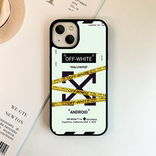 Off - White Android Wall- Glass Case