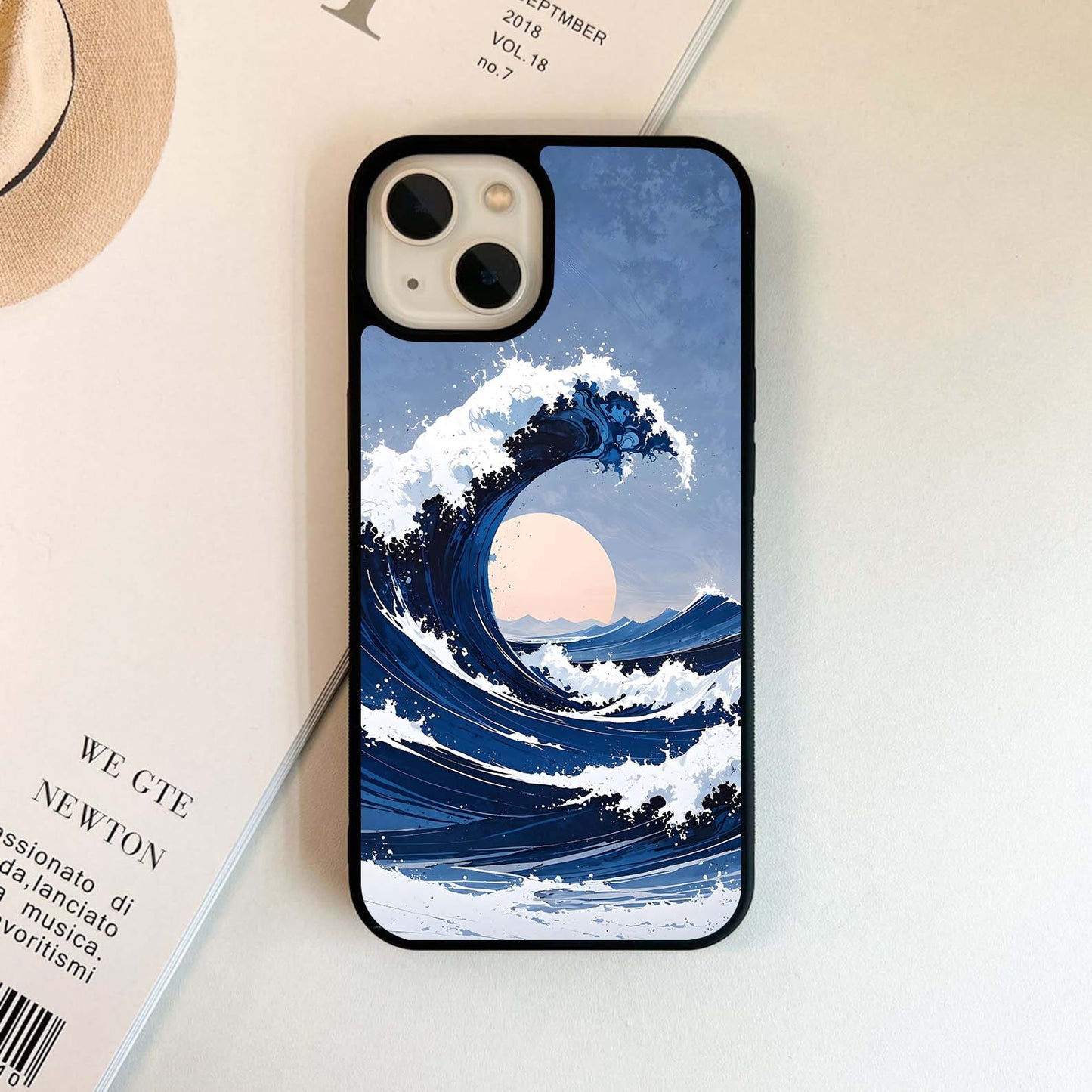 Moonrise Ocean Surge Glass Case