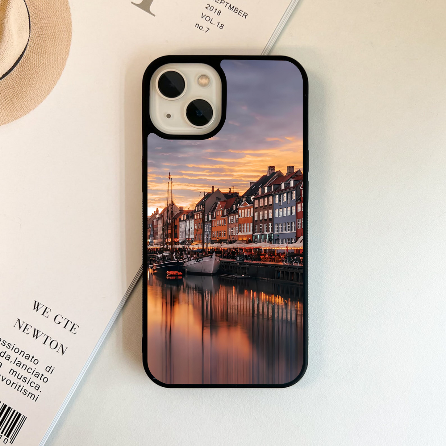 Nordic Sunset Street Glass Case