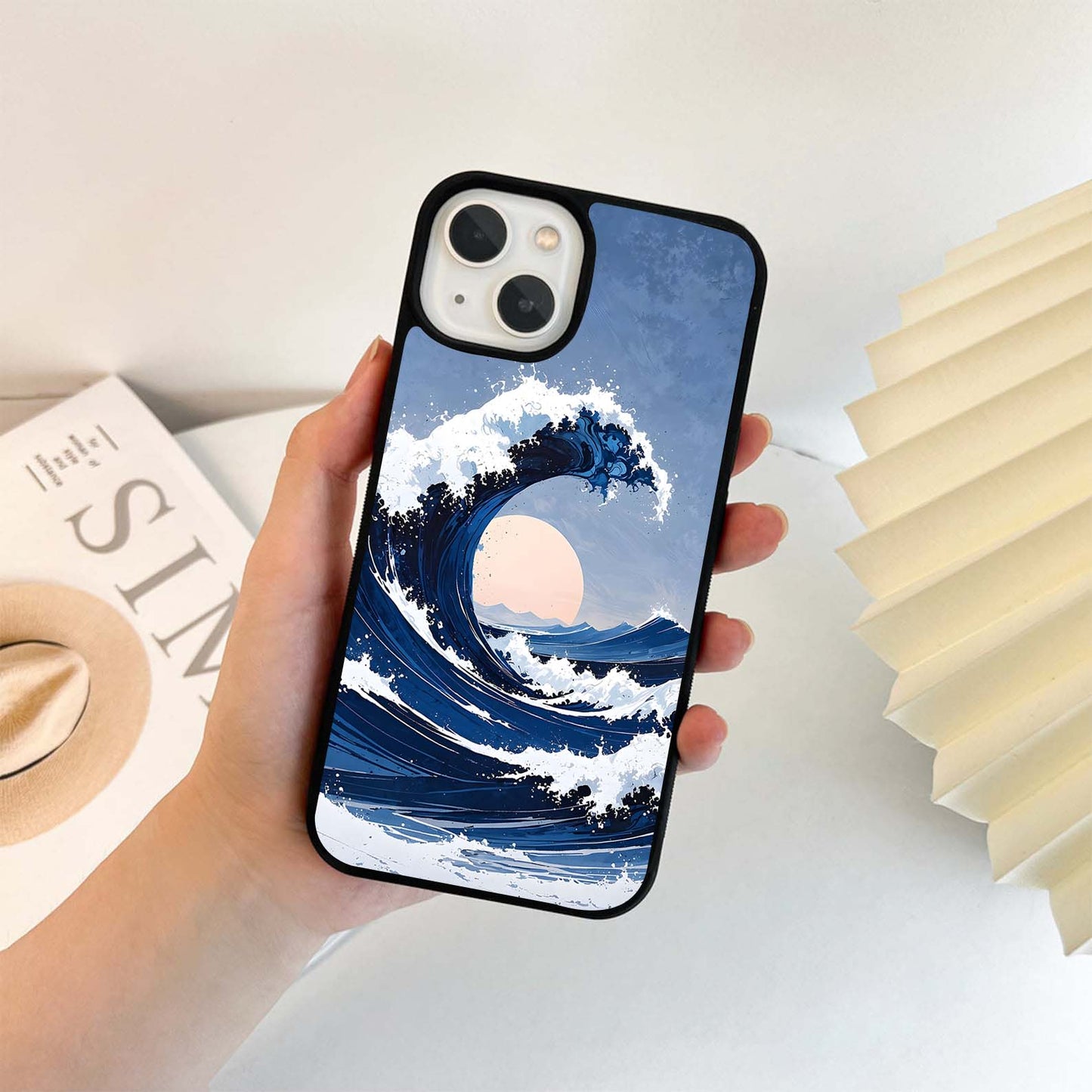 Moonrise Ocean Surge Glass Case