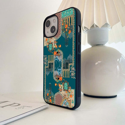 Floral Architecture Montage Glass Case