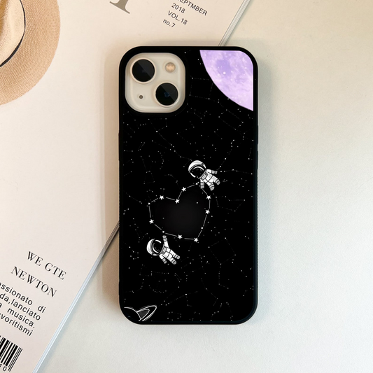 Astronaut Love Lines Glass Case