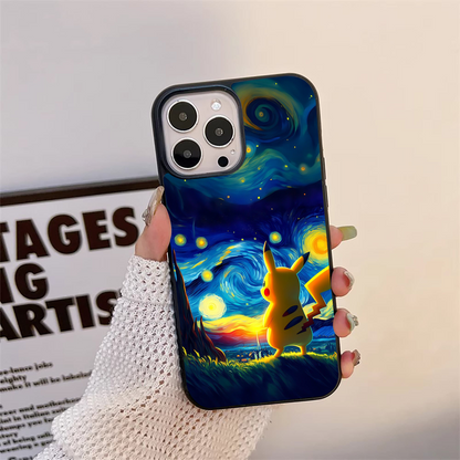 Van Gogh Pikachu Glass Case