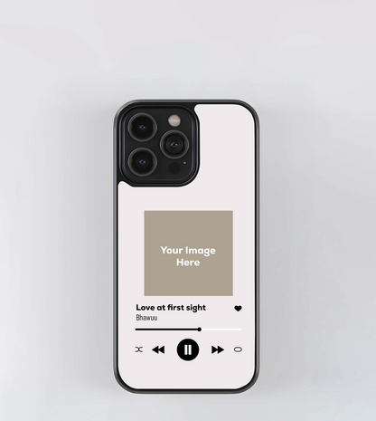 Custom Song With Custom Photo Glass Case