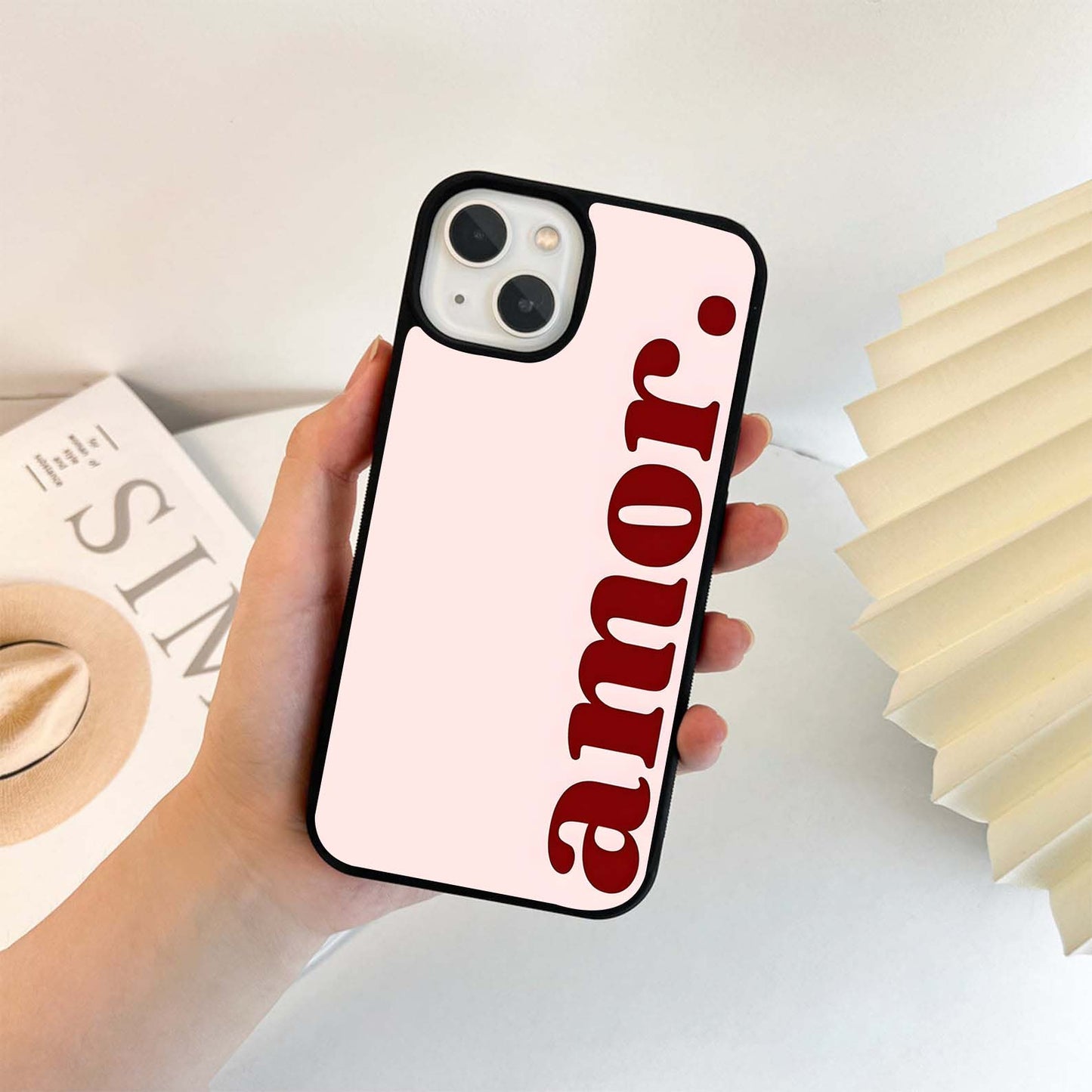 Amor Quote Glass Case