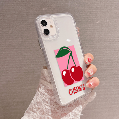 Cute Cherry Clear Silicon Case Cover