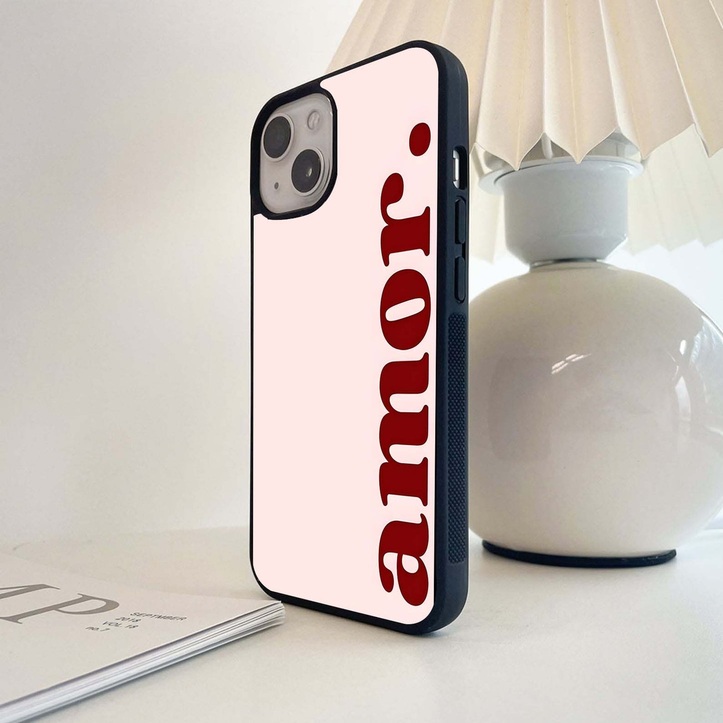 Amor Quote Glass Case