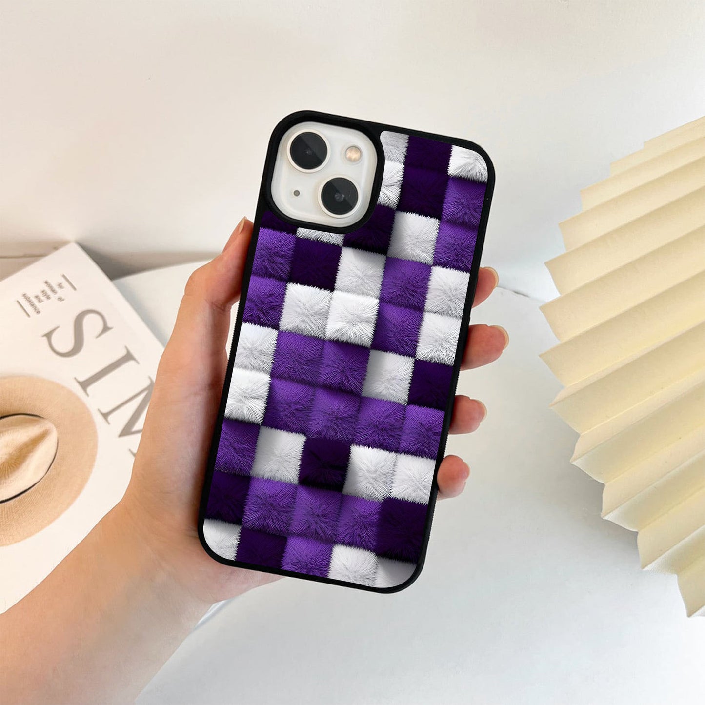 Fabric Trippy Glass Case