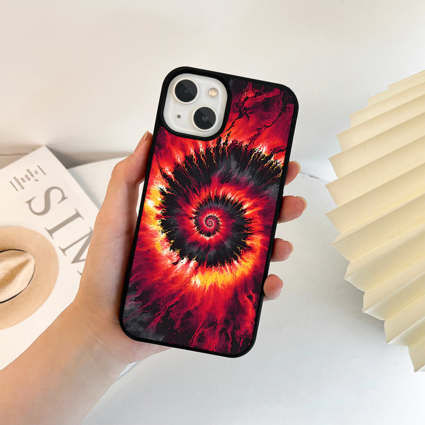 Inferno Flame Twist Glass Case