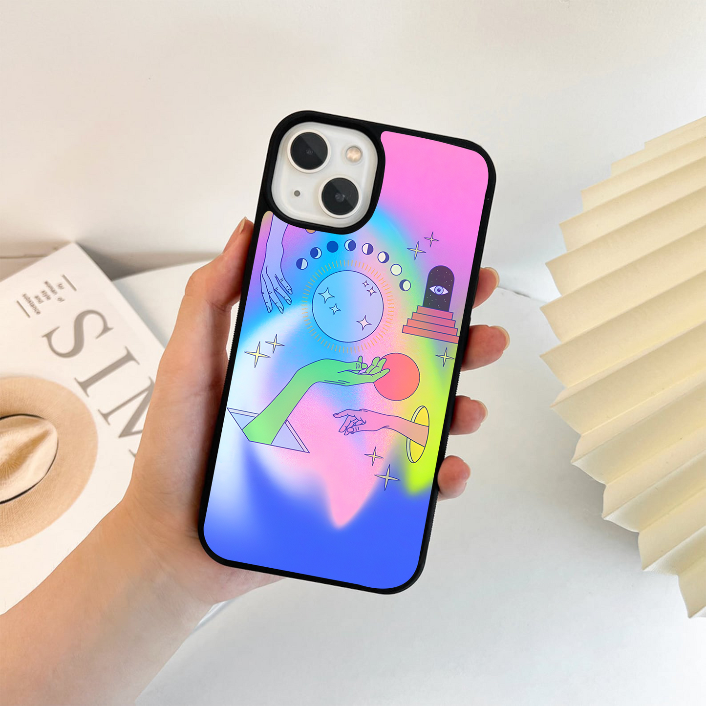 Galactic Hand Touch Glass Case