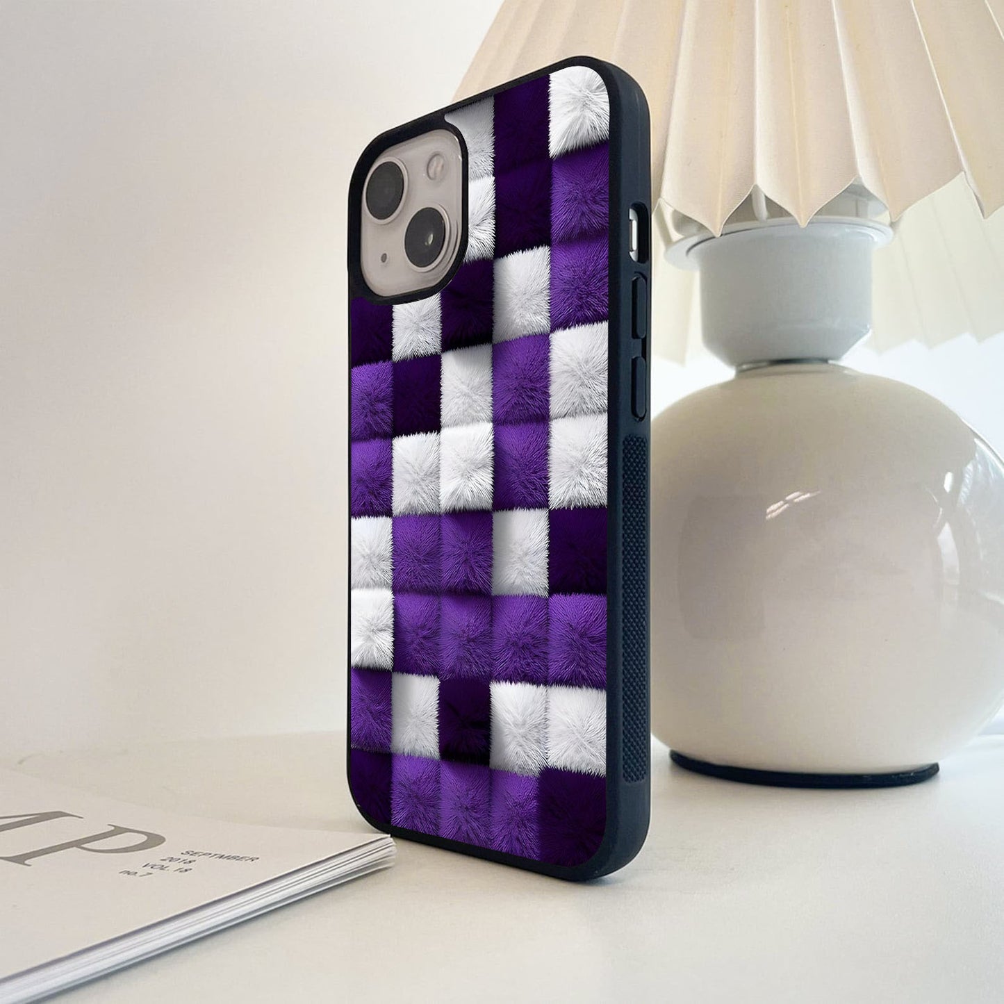 Fabric Trippy Glass Case