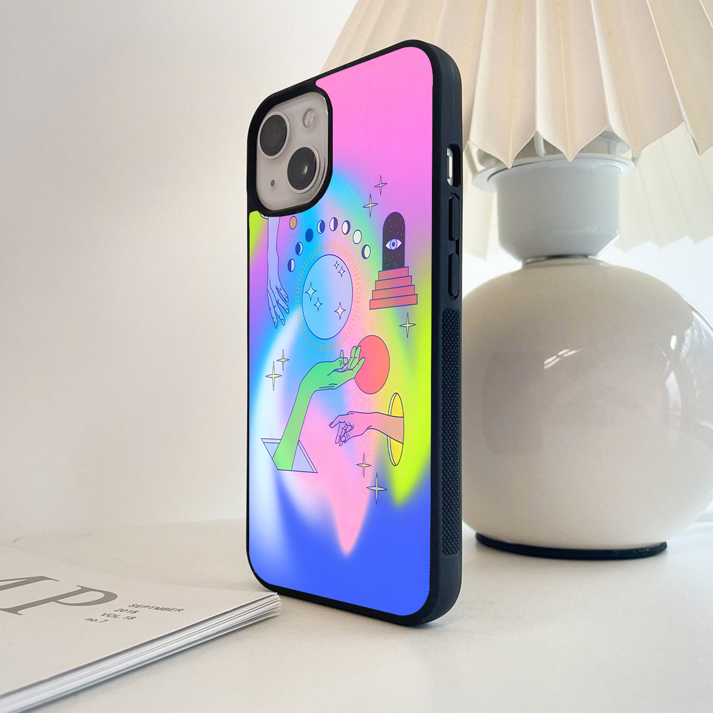 Galactic Hand Touch Glass Case