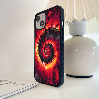 Inferno Flame Twist Glass Case