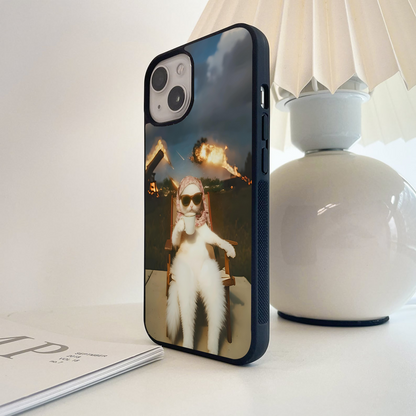 Chill War Cat Glass Case