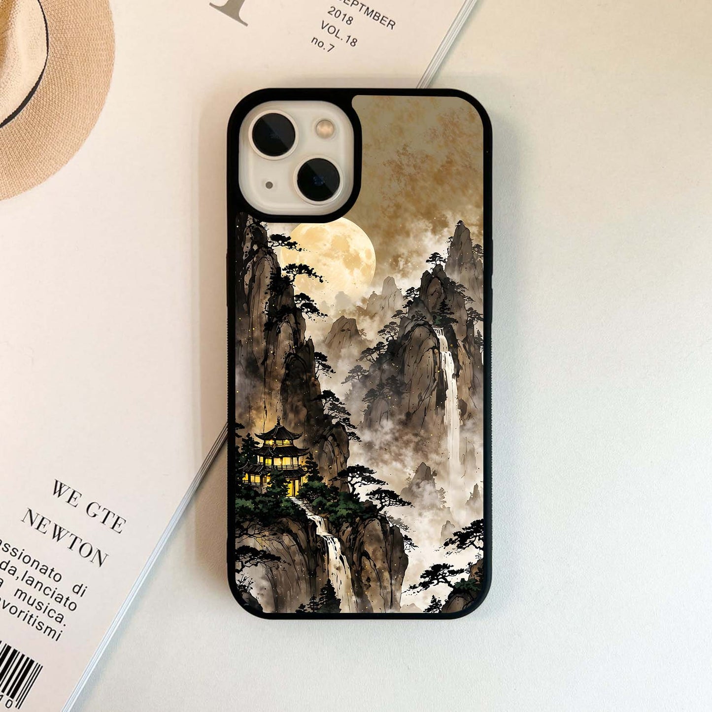 Mystic Moon Peaks Glass Case