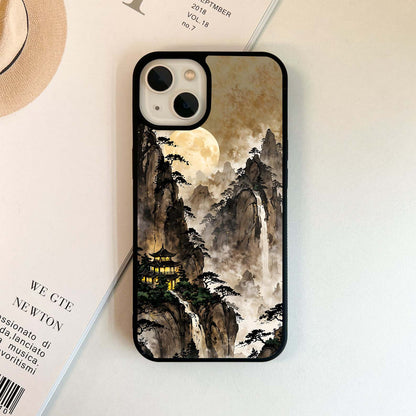 Mystic Moon Peaks Glass Case