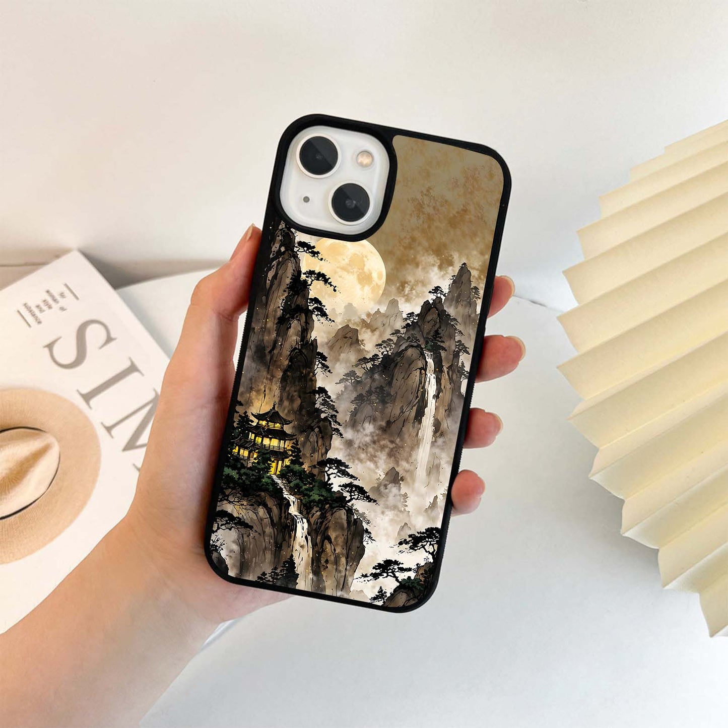 Mystic Moon Peaks Glass Case