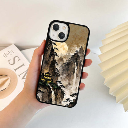 Mystic Moon Peaks Glass Case