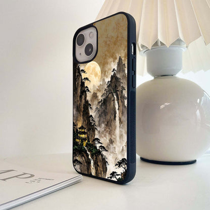 Mystic Moon Peaks Glass Case