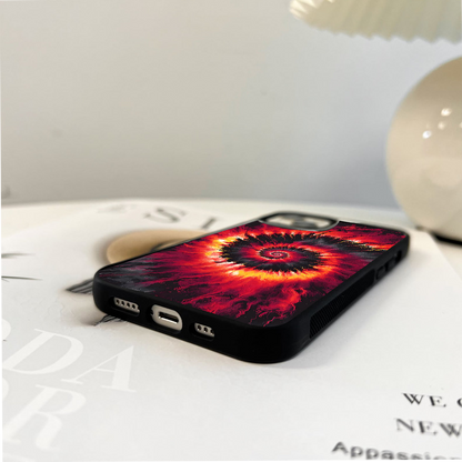 Inferno Flame Twist Glass Case