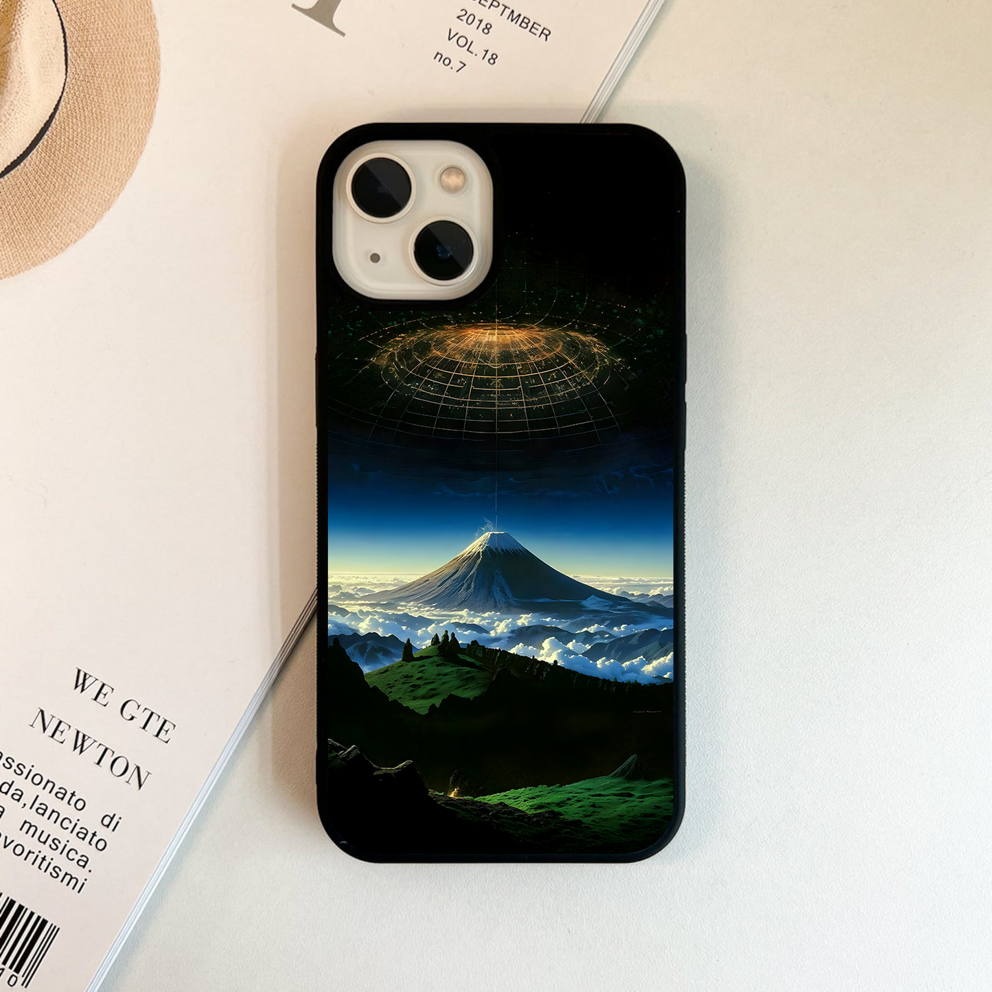 Cosmic Mountain Portal Glass Case