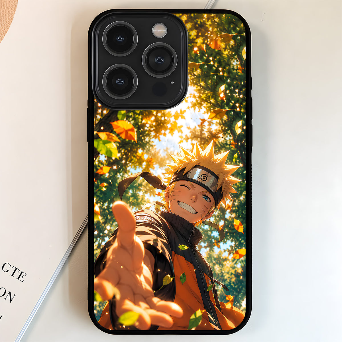 Naruto Golden Smile Glass Case