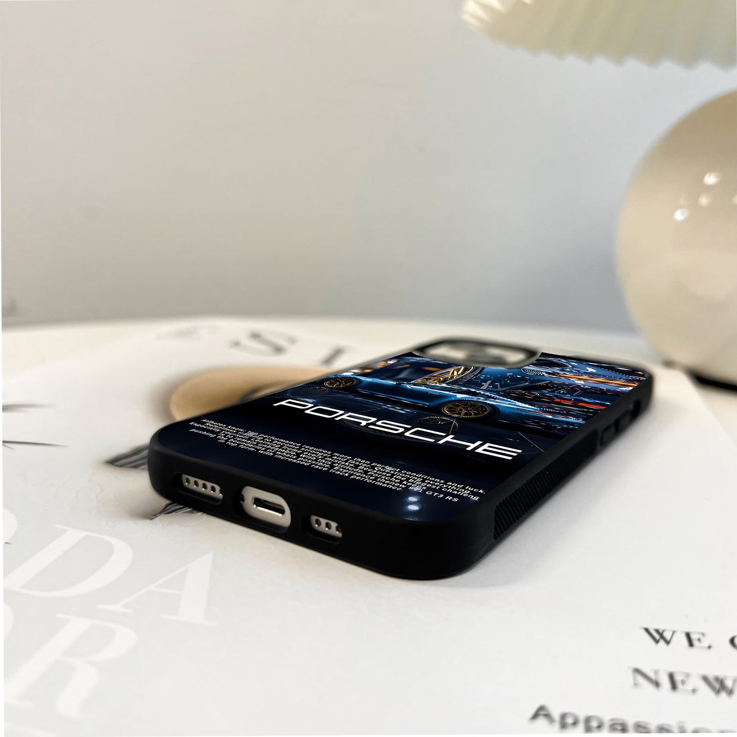 Porsche Blue Performance Glass Case