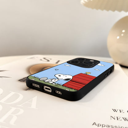 Snoopy Sky Dreams Glass Case