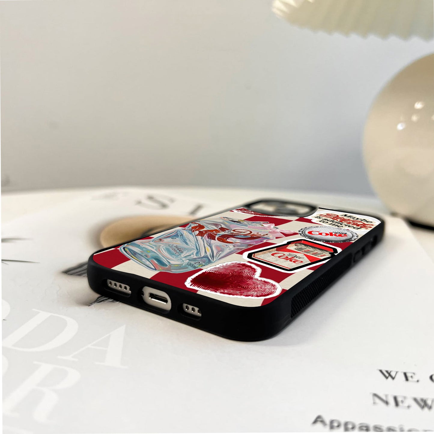Diet Coke Collage Glass Case