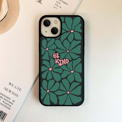 Be Kind Flower Glass Case