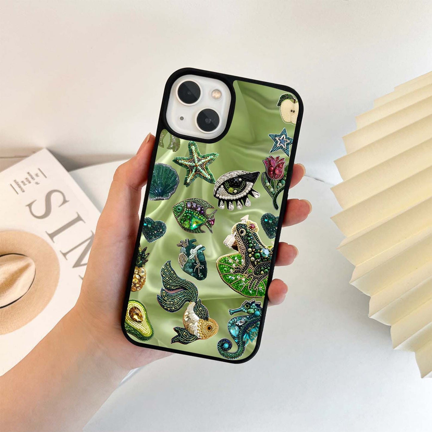 Beaded Whimsy Glass Case