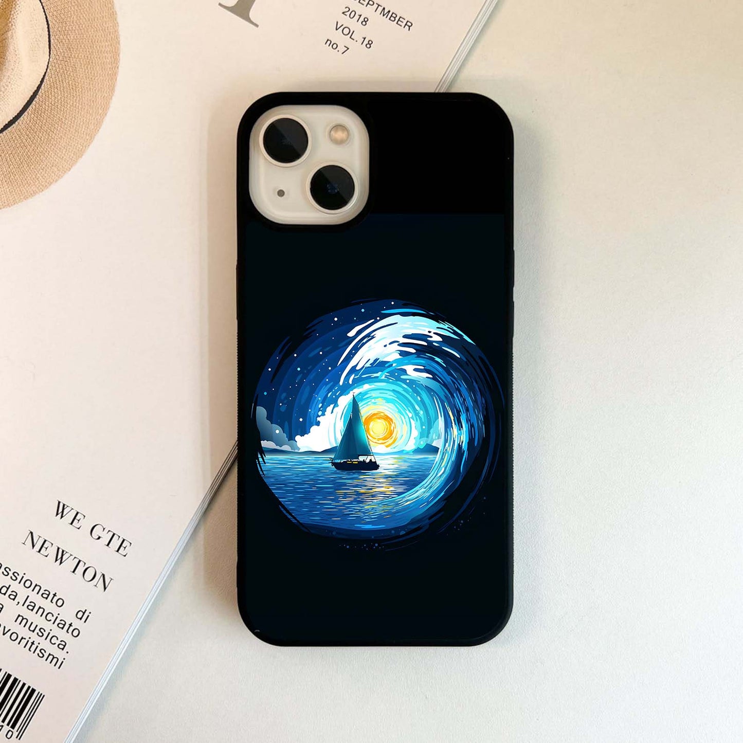 Sailing Cosmic Horizon Glass Case