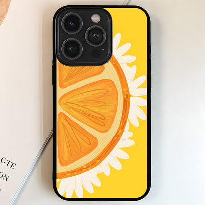 Citrus Daisy Slice Glass Case